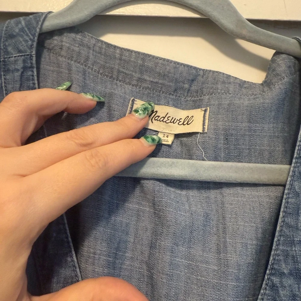Madewell denim dress, worn once - Picture 2 of 5